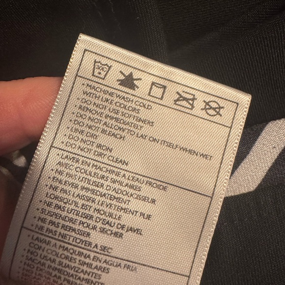 NIKE Black YOGA/WORKOUT Capri Pants w/Striped Waistband MEDIUM #G - Picture 7 of 8